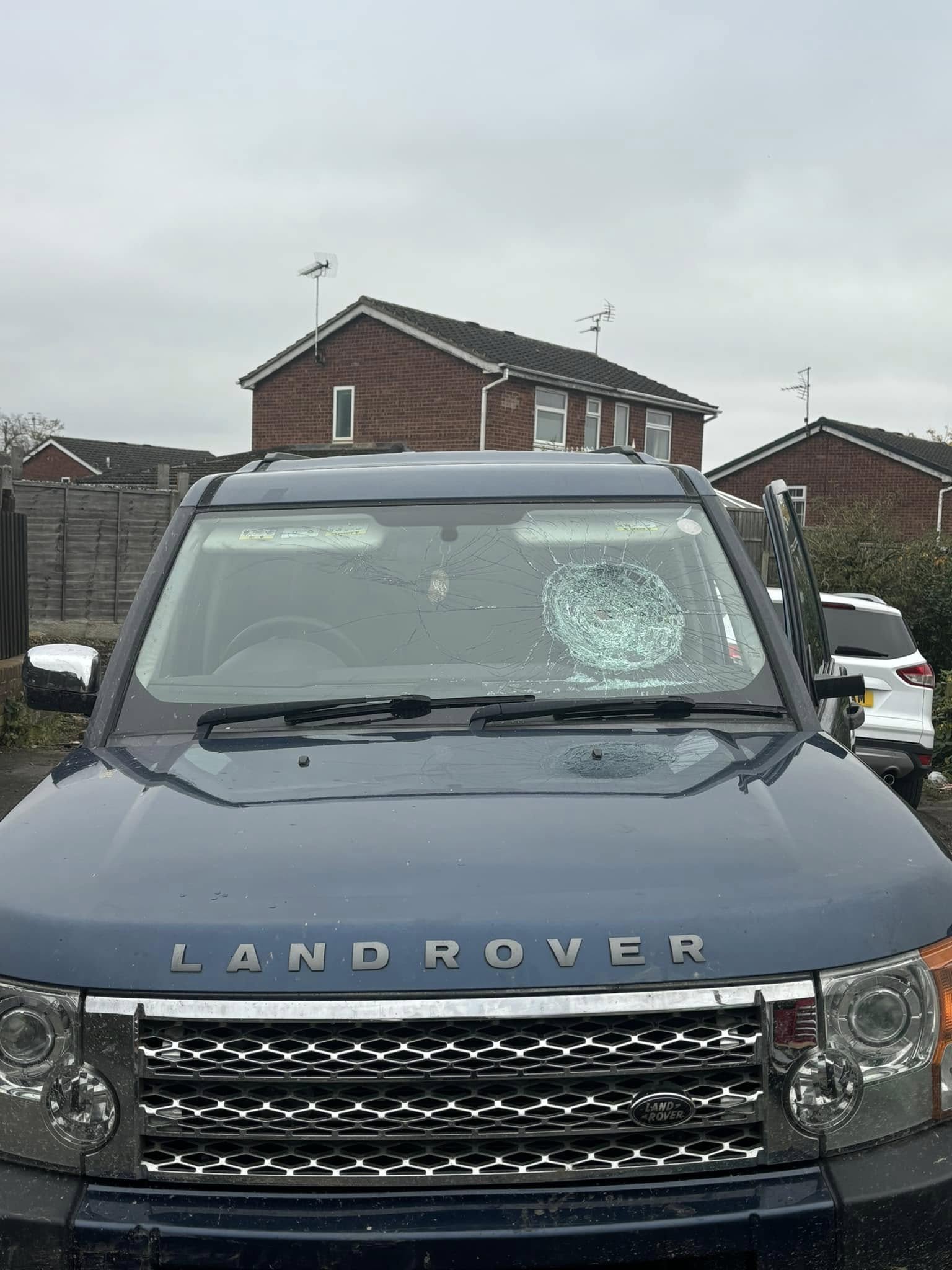 Technicians repairing chipped glass in Derby