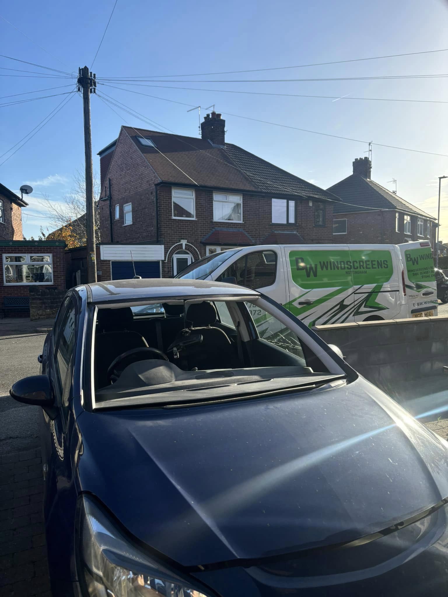 Cracked windscreen replacement Nottingham
